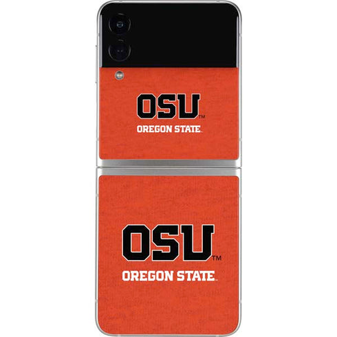 Oregon State University Orange Galaxy Z Flip4 5G Skin