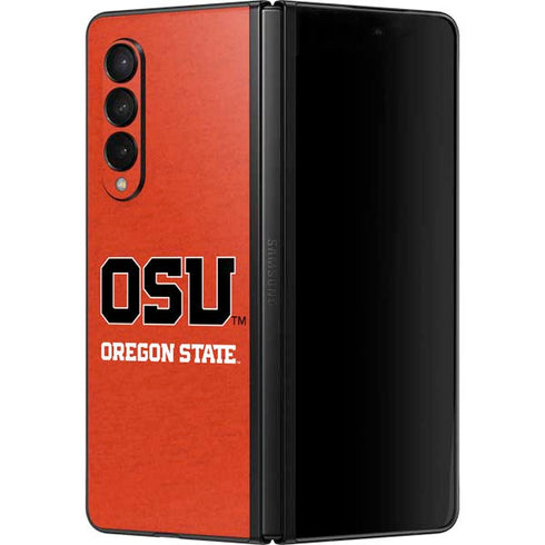 Oregon State University Orange Galaxy Z Fold3 5G Skin