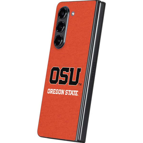 Oregon State University Orange Galaxy Z Fold5 5G Skin