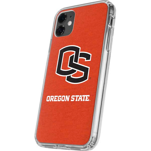 Oregon State University Orange iPhone 11 Clear Case