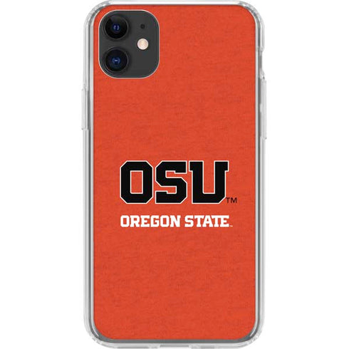 Oregon State University Orange iPhone 11 Clear Case