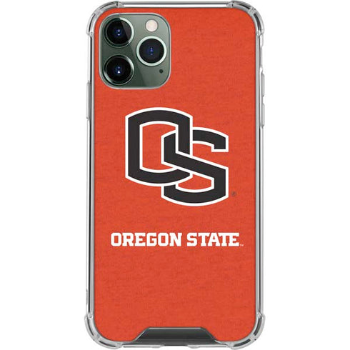 Oregon State University Orange iPhone 11 Pro Max Clear Case