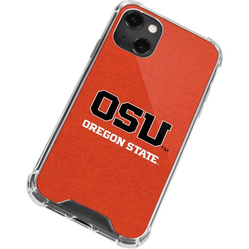 Oregon State University Orange iPhone 13 Mini Clear Case