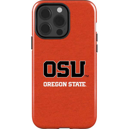 Oregon State University Orange iPhone 15 Pro Impact Case