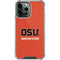Oregon State University Orange iPhone 15 Pro Max Clear Case