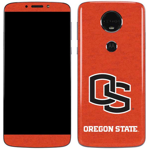 Oregon State University Orange Moto E5 Plus Skin