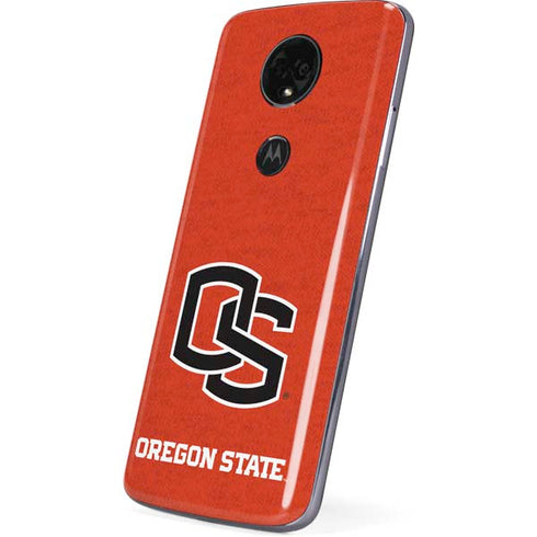 Oregon State University Orange Moto E5 Plus Skin