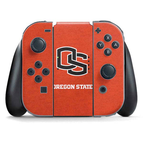 Oregon State University Orange Nintendo Switch (2017-2021) Joy-Con Controller Skin