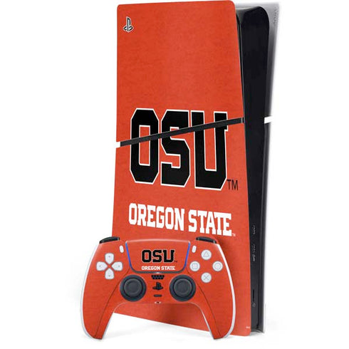 Oregon State University Orange PS5 Slim Digital Edition Console Skin