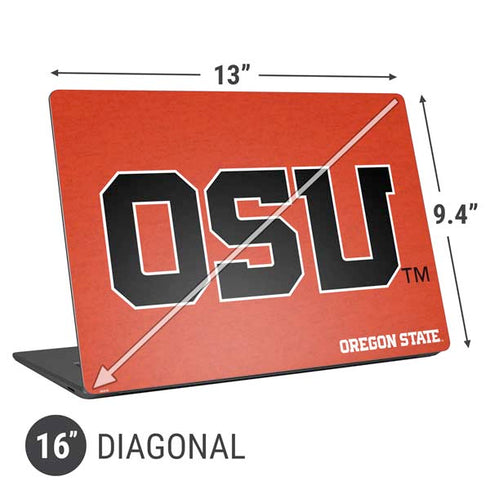 Oregon State University Orange Universal Laptop 16in (13 x 9.4in) Skin