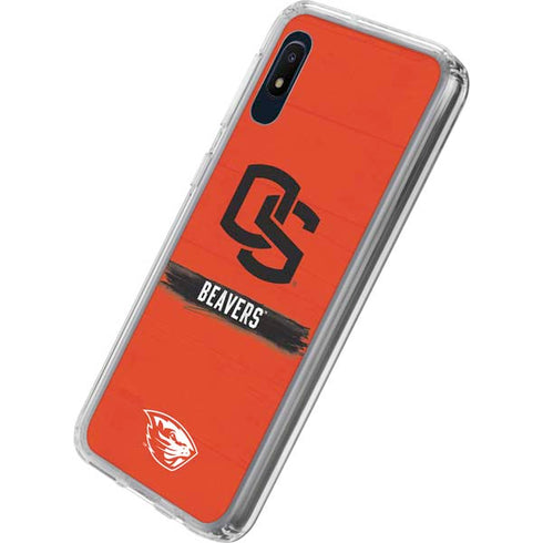 Oregon State University Texture Galaxy A10e Clear Case