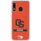 Oregon State University Texture Galaxy A20 Clear Case