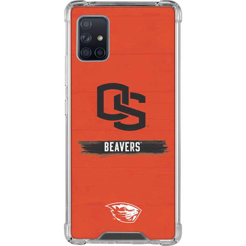 Oregon State University Texture Galaxy A51 5G Clear Case