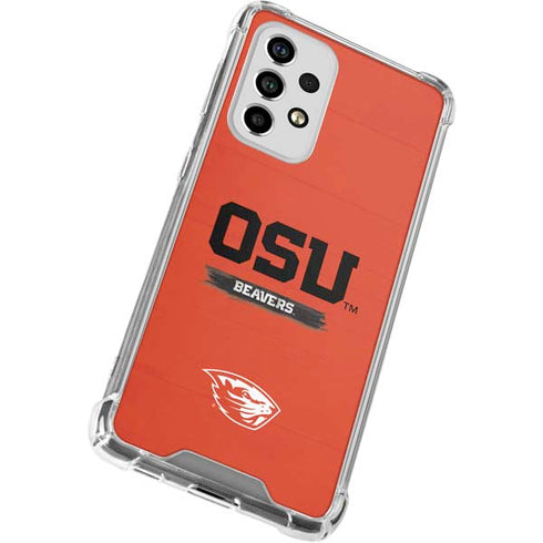 Oregon State University Texture Galaxy A53 5G Clear Case