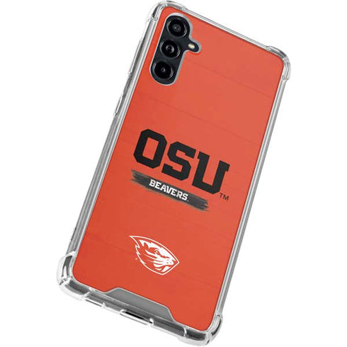 Oregon State University Texture Galaxy A54 5G Clear Case