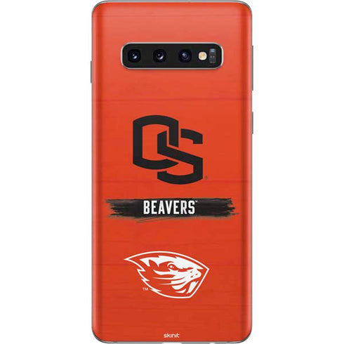 Oregon State University Texture Galaxy S10 Skin