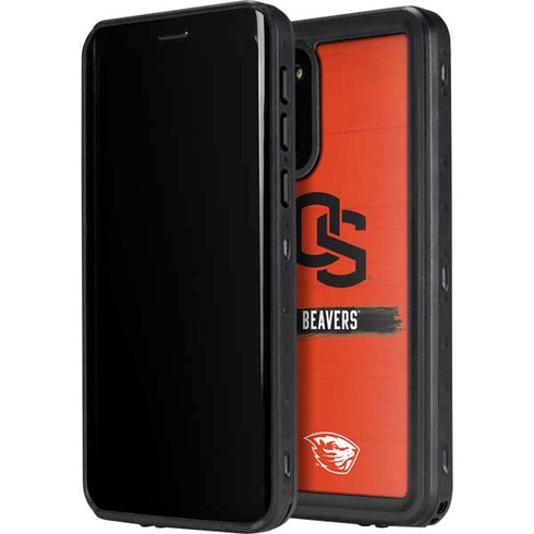 Oregon State University Texture Galaxy S20 Plus Waterproof Case