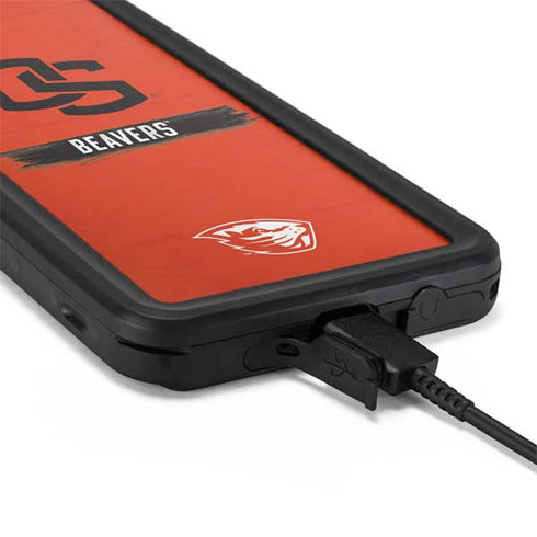 Oregon State University Texture Galaxy S20 Plus Waterproof Case