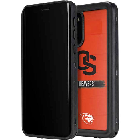 Oregon State University Texture Galaxy S20 Waterproof Case