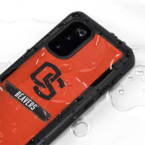 Oregon State University Texture Galaxy S20 Waterproof Case
