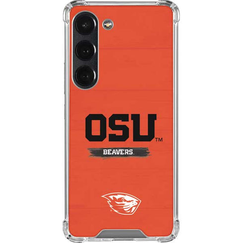 Oregon State University Texture Galaxy S23 Clear Case
