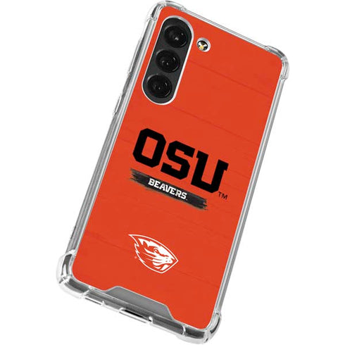 Oregon State University Texture Galaxy S23 Clear Case