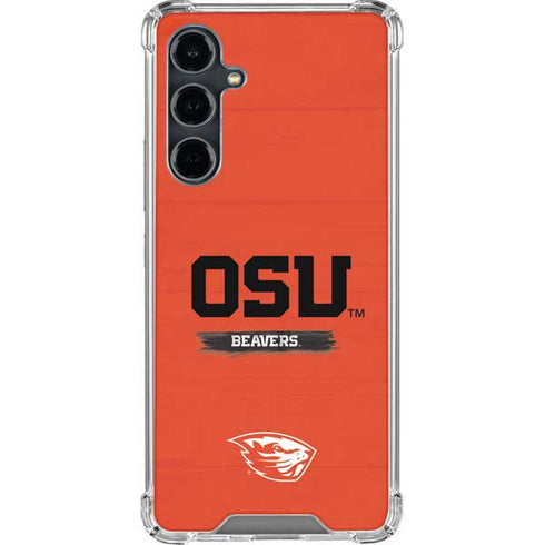 Oregon State University Texture Galaxy S23 FE Clear Case