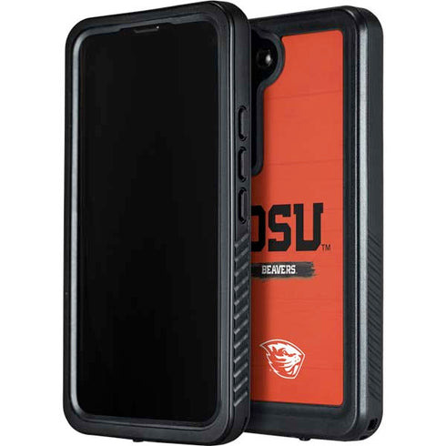 Oregon State University Texture Galaxy S23 Plus Waterproof Case