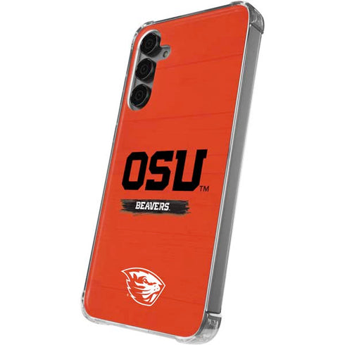 Oregon State University Texture Galaxy S24 Plus Clear Case