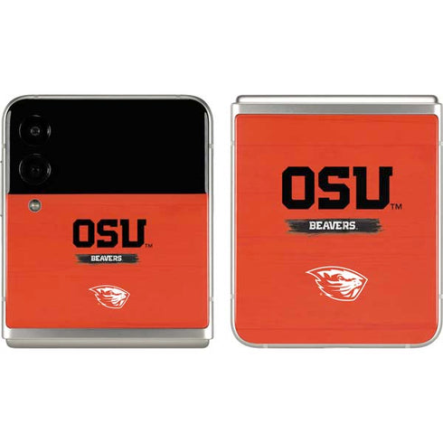 Oregon State University Texture Galaxy Z Flip3 5G Skin