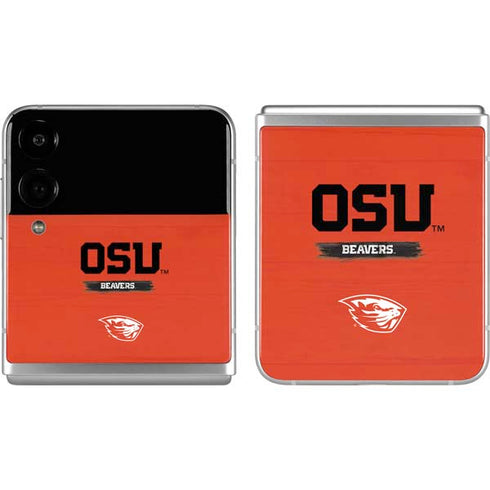 Oregon State University Texture Galaxy Z Flip4 5G Skin