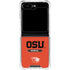 Oregon State University Texture Galaxy Z Flip5 5G Clear Case