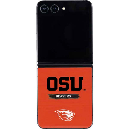 Oregon State University Texture Galaxy Z Flip5 5G Skin