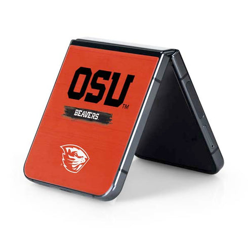 Oregon State University Texture Galaxy Z Flip5 5G Skin