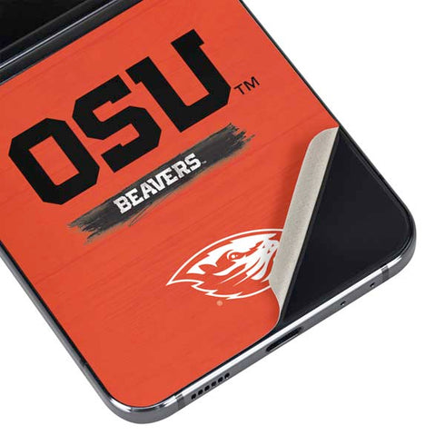 Oregon State University Texture Galaxy Z Flip5 5G Skin