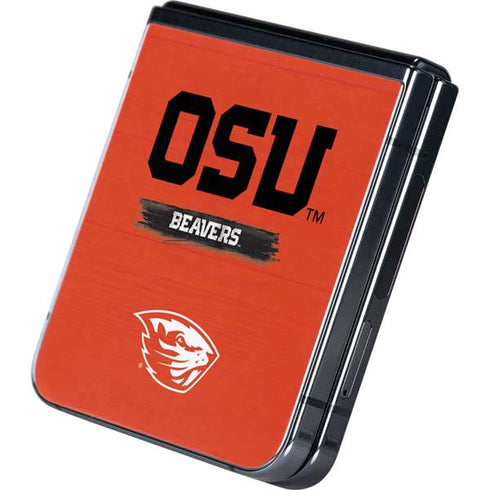 Oregon State University Texture Galaxy Z Flip5 5G Skin