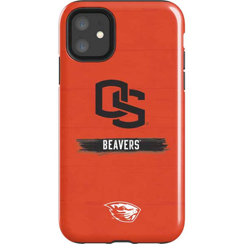 Oregon State University Texture iPhone 11 Impact Case