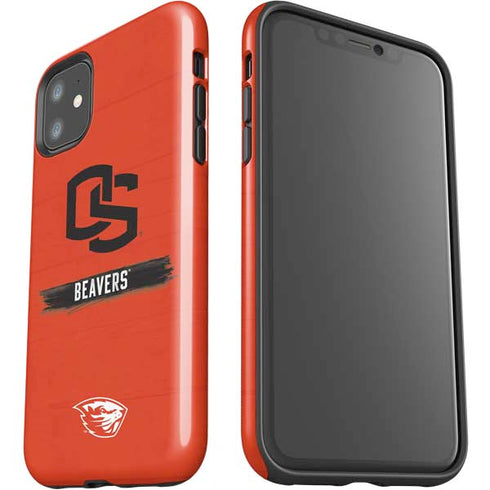 Oregon State University Texture iPhone 11 Impact Case