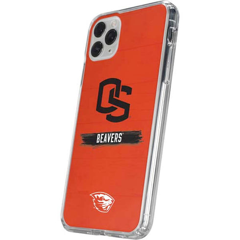 Oregon State University Texture iPhone 11 Pro Clear Case