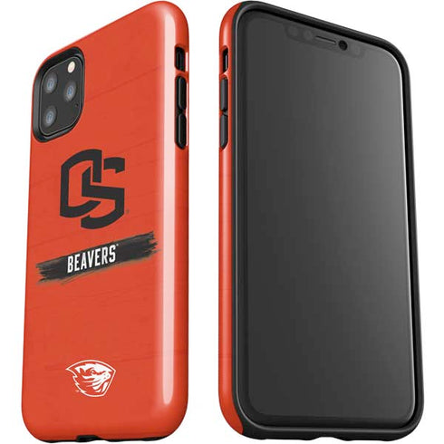 Oregon State University Texture iPhone 11 Pro Max Impact Case