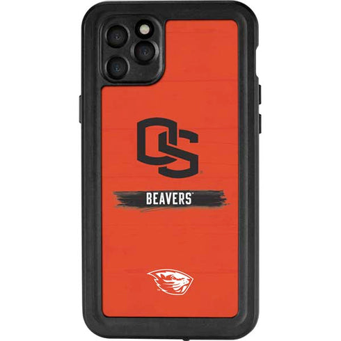 Oregon State University Texture iPhone 11 Pro Max Waterproof Case