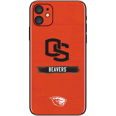 Oregon State University Texture iPhone 11 Skin