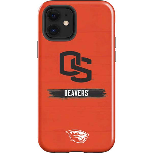 Oregon State University Texture iPhone 12 Impact Case