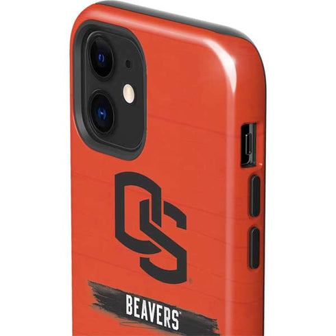 Oregon State University Texture iPhone 12 Impact Case