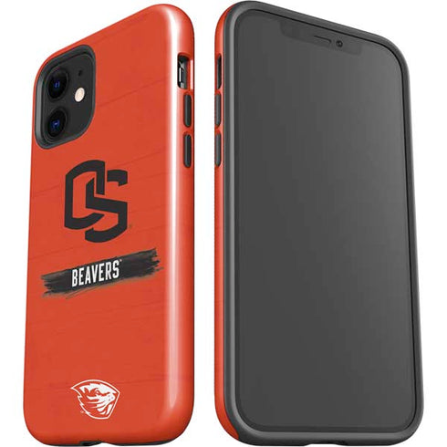 Oregon State University Texture iPhone 12 Impact Case