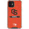 Oregon State University Texture iPhone 12 Mini Clear Case