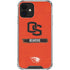 Oregon State University Texture iPhone 12 Mini Clear Case