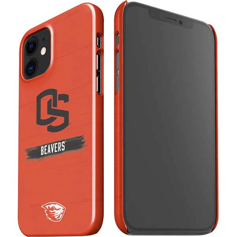 Oregon State University Texture iPhone 12 Mini Lite Case