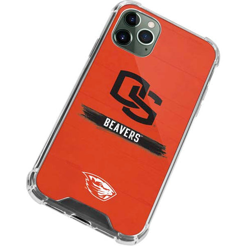 Oregon State University Texture iPhone 12 Pro Clear Case
