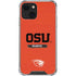 Oregon State University Texture iPhone 14 Plus Clear Case